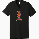 Lassen Community College Cougars <span class="pdp-name-mascot">Lassen Community College Cougars</span> Bella+Canvas Unisex Jersey Short Sleeve V-Neck Tee Front Thumbnail