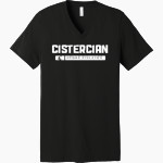 CISTERCIAN PREPARATORY SCHOOL HAWKS Bella+Canvas Unisex Jersey Short Sleeve V-Neck Tee Front Thumbnail