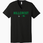 HILLCREST HIGH SCHOOL HUSKIES <span class="pdp-name-mascot">HILLCREST HUSKIES</span> Bella+Canvas Unisex Jersey Short Sleeve V-Neck Tee Front Thumbnail
