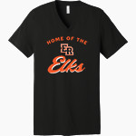 ELK RAPIDS HIGH SCHOOL ELKS Bella+Canvas Unisex Jersey Short Sleeve V-Neck Tee Front Thumbnail