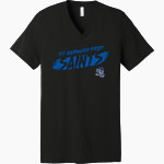 ST BERNARD PREP SAINTS <span class="pdp-name-mascot">ST BERNARD PREP SAINTS</span> Bella+Canvas Unisex Jersey Short Sleeve V-Neck Tee Front Thumbnail
