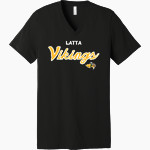 LATTA HIGH SCHOOL VIKINGS Bella+Canvas Unisex Jersey Short Sleeve V-Neck Tee Front Thumbnail