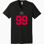 River Edge Little League <span class="pdp-name-mascot">River Edge Little League</span> Bella+Canvas Unisex Jersey Short Sleeve V-Neck Tee Front Thumbnail