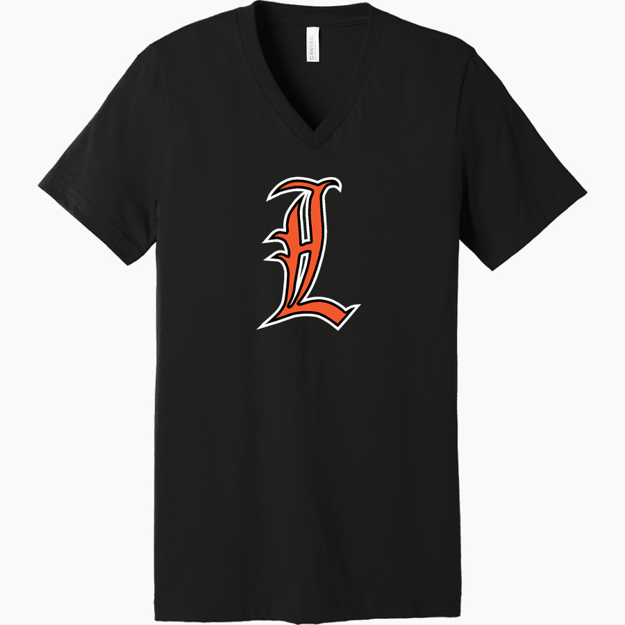 Lassen Community College Cougars <span class="pdp-name-mascot">Lassen Community College Cougars</span> Bella+Canvas Unisex Jersey Short Sleeve V-Neck Tee