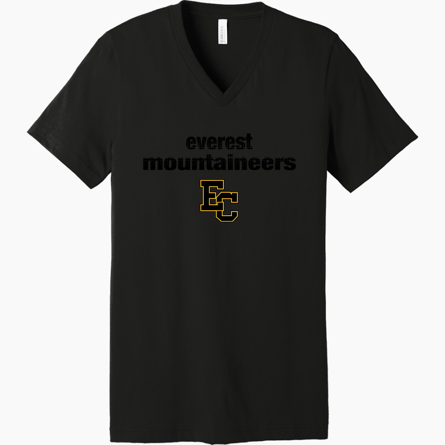 Everest Academy <span class="pdp-name-mascot">Everest Mountaineers</span> Bella+Canvas Unisex Jersey Short Sleeve V-Neck Tee