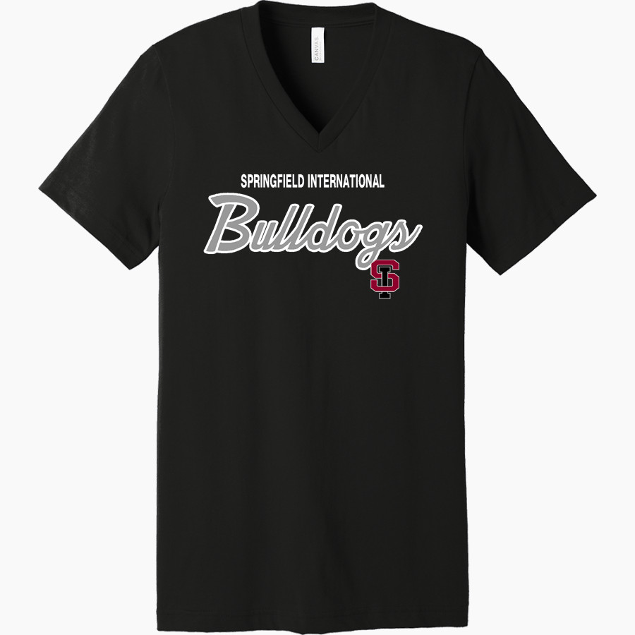 Springfield International Charter School Bella+Canvas Unisex Jersey Short Sleeve V-Neck Tee