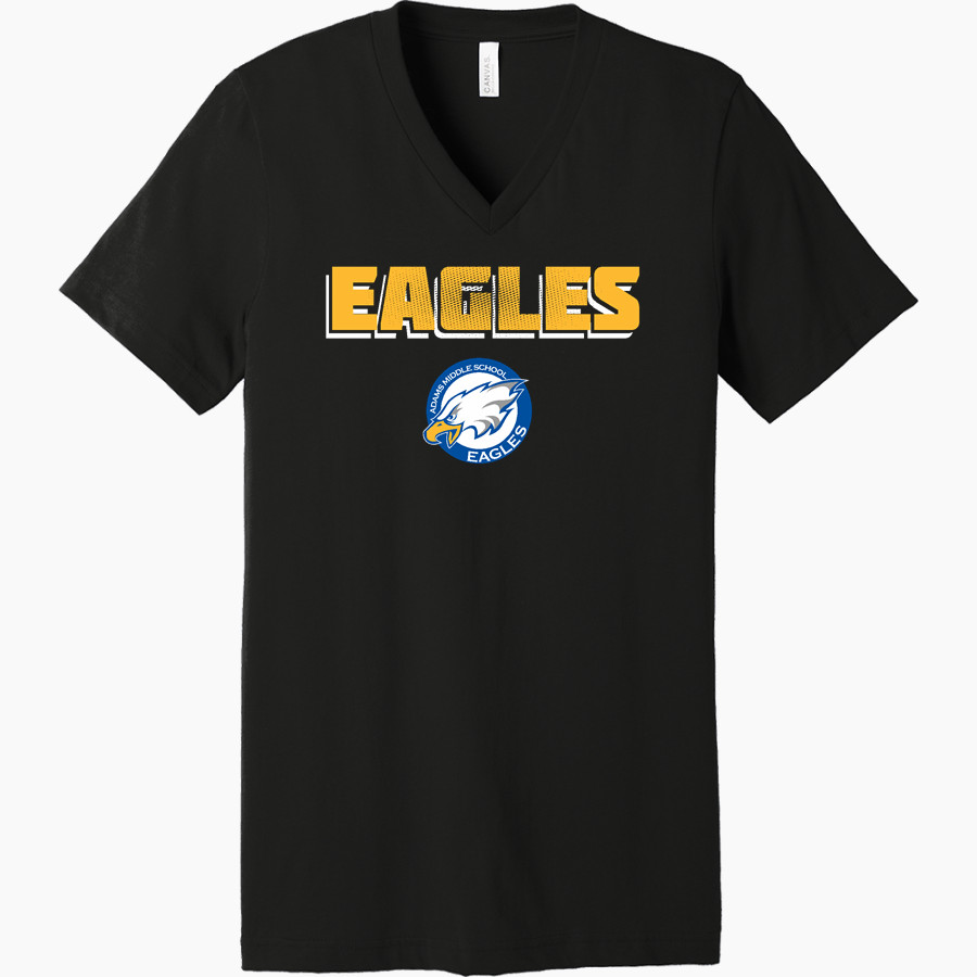 Adams Eagles <span class="pdp-name-mascot">Adams Eagles</span> Bella+Canvas Unisex Jersey Short Sleeve V-Neck Tee