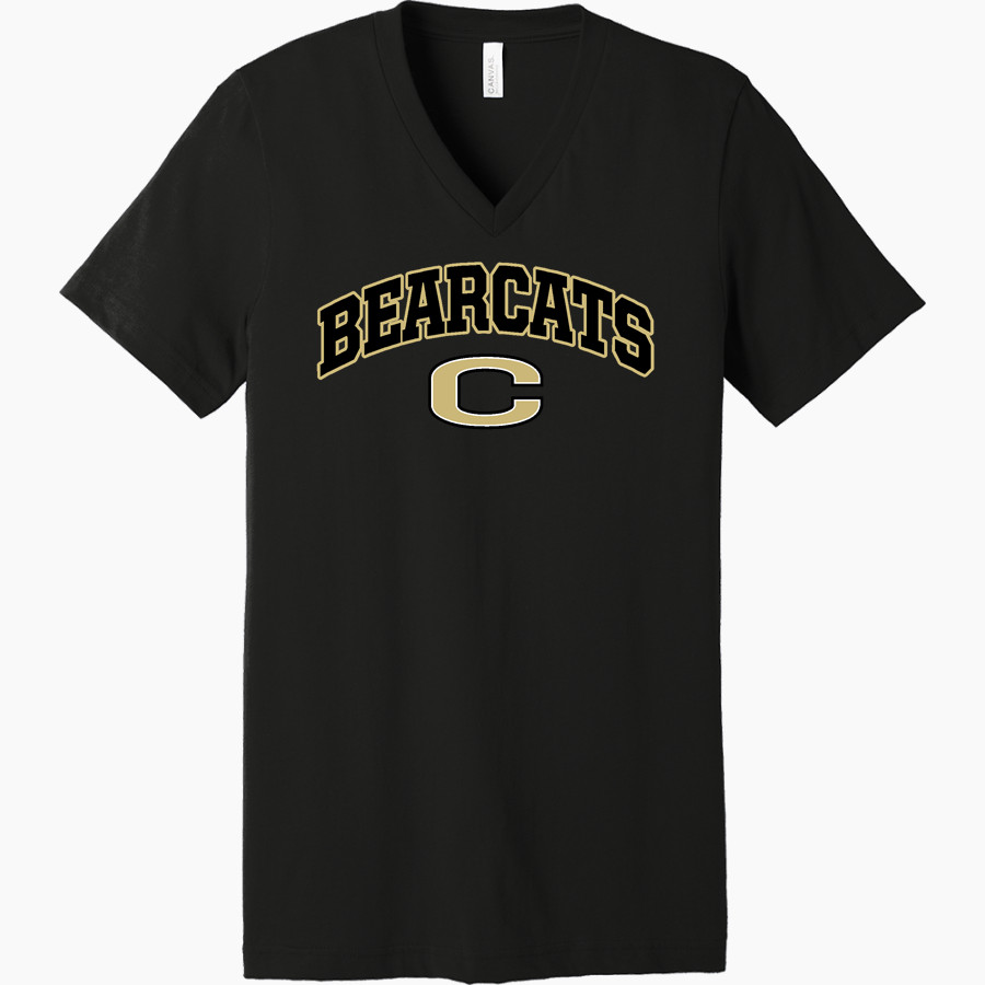 CULLMAN HIGH SCHOOL BEARCATS <span class="pdp-name-mascot">CULLMAN BEARCATS</span> Bella+Canvas Unisex Jersey Short Sleeve V-Neck Tee