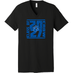 Crow Tigers <span class="pdp-name-mascot">Crow Middle School Tigers</span> BELLA+CANVAS Unisex Jersey Short Sleeve V-Neck Tee Front Thumbnail