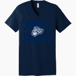 A L JOHNSON HIGH SCHOOL CRUSADERS <span class="pdp-name-mascot">A L JOHNSON CRUSADERS</span> Bella+Canvas Unisex Jersey Short Sleeve V-Neck Tee Front Thumbnail