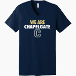 CHAPELGATE CHRISTIAN ACADEMY YELLOW JACKETS official sideline store Bella+Canvas Unisex Jersey Short Sleeve V-Neck Tee Front Thumbnail