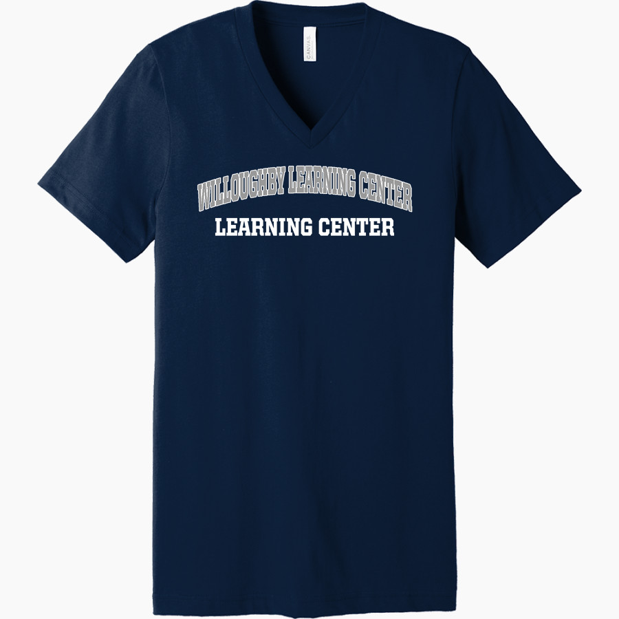 Willoughby Learning Center Learning Center Bella+Canvas Unisex Jersey Short Sleeve V-Neck Tee