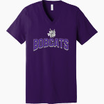 HYDRO-EAKLY HIGH SCHOOL BOBCATS Bella+Canvas Unisex Jersey Short Sleeve V-Neck Tee Front Thumbnail