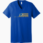 JAL HIGH SCHOOL PANTHERS <span class="pdp-name-mascot">JAL PANTHERS</span> Bella+Canvas Unisex Jersey Short Sleeve V-Neck Tee Front Thumbnail