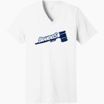 Brandeis Judges Online Store <span class="pdp-name-mascot">Brandeis Judges</span> Bella+Canvas Unisex Jersey Short Sleeve V-Neck Tee Front Thumbnail