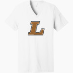 Sycamore Longhorns <span class="pdp-name-mascot">Sycamore Elementary School Longhorns</span> Bella+Canvas Unisex Jersey Short Sleeve V-Neck Tee Front Thumbnail