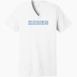 Hartwick Hawks <span class="pdp-name-mascot">Hartwick Hawks</span> Bella+Canvas Unisex Jersey Short Sleeve V-Neck Tee Front Thumbnail
