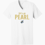 PEARL HIGH SCHOOL PIRATES <span class="pdp-name-mascot">PEARL PIRATES</span> Bella+Canvas Unisex Jersey Short Sleeve V-Neck Tee Front Thumbnail