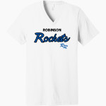 ROBINSON HIGH SCHOOL ROCKETS <span class="pdp-name-mascot">ROBINSON ROCKETS</span> Bella+Canvas Unisex Jersey Short Sleeve V-Neck Tee Front Thumbnail