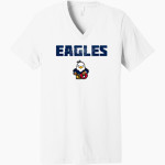 Oswalt Eagles <span class="pdp-name-mascot">Oswalt Academy Eagles</span> Bella+Canvas Unisex Jersey Short Sleeve V-Neck Tee Front Thumbnail
