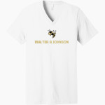 Walter R Johnson Yellowjackets <span class="pdp-name-mascot">Walter R Johnson Yellowjackets</span> Bella+Canvas Unisex Jersey Short Sleeve V-Neck Tee Front Thumbnail