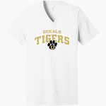 DEKALB HIGH SCHOOL TIGERS Bella+Canvas Unisex Jersey Short Sleeve V-Neck Tee Front Thumbnail