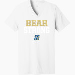 NOBLE HIGH SCHOOL BEARS <span class="pdp-name-mascot">NOBLE BEARS</span> Bella+Canvas Unisex Jersey Short Sleeve V-Neck Tee Front Thumbnail