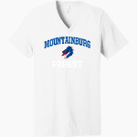 Mountainburg Dragons <span class="pdp-name-mascot">Mountainburg Dragons</span> Bella+Canvas Unisex Jersey Short Sleeve V-Neck Tee Front Thumbnail