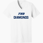 Fair Haven Diamonds Bella+Canvas Unisex Jersey Short Sleeve V-Neck Tee Front Thumbnail