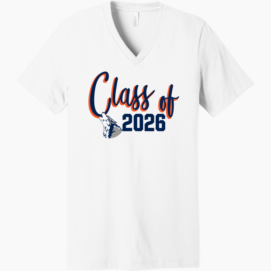 Mark Twain Dual Language Academy Lobos Bella+Canvas Unisex Jersey Short Sleeve V-Neck Tee