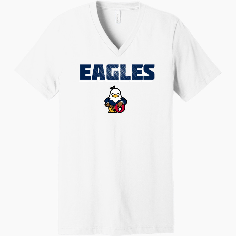 Oswalt Eagles <span class="pdp-name-mascot">Oswalt Academy Eagles</span> Bella+Canvas Unisex Jersey Short Sleeve V-Neck Tee