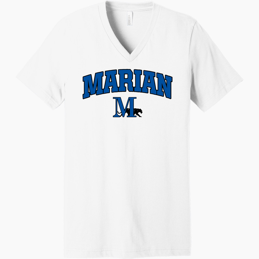 Marian SABRES Bella+Canvas Unisex Jersey Short Sleeve V-Neck Tee