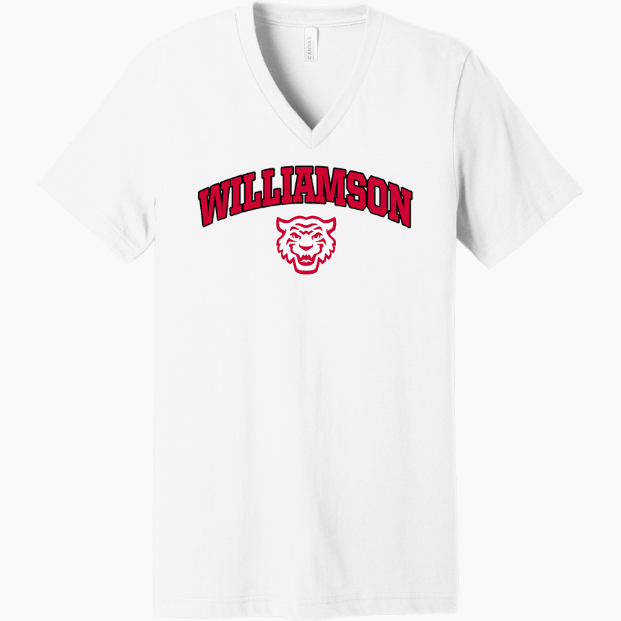 Williamson Marauders Bella+Canvas Unisex Jersey Short Sleeve V-Neck Tee