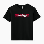 CLARION-GOLDFIELD-DOWS HIGH SCHOOL COWBOYS <span class="pdp-name-mascot">CLARION - GOLDFIELD COWBOYS</span> BELLA+CANVAS Youth 6-Ounce Heavyweight Tee Front Thumbnail