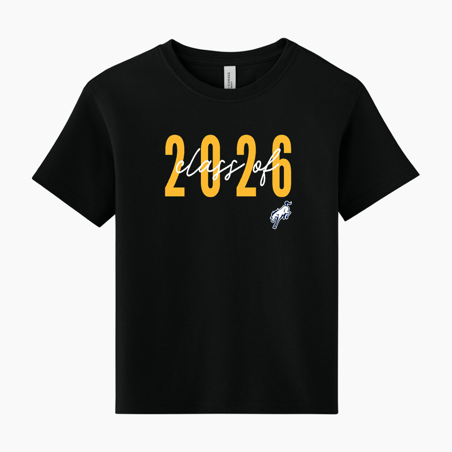 Burrillville Broncos BELLA+CANVAS Youth 6-Ounce Heavyweight Tee