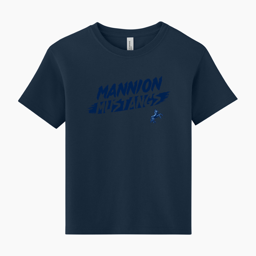 Mannion Mustangs <span class="pdp-name-mascot">Mannion Mustangs</span> BELLA+CANVAS Youth 6-Ounce Heavyweight Tee