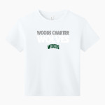 Woods Charter Wolves BELLA+CANVAS Youth 6-Ounce Heavyweight Tee Front Thumbnail
