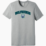 St. Patrick's Academy Wolfhounds <span class="pdp-name-mascot">Great Falls Central Catholic H S Mustangs</span> BELLA+CANVAS Unisex Triblend Short Sleeve Tee Front Thumbnail