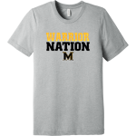 MEMORIAL HIGH SCHOOL WARRIORS <span class="pdp-name-mascot">MEMORIAL WARRIORS</span> BELLA+CANVAS Unisex Triblend Short Sleeve Tee Front Thumbnail