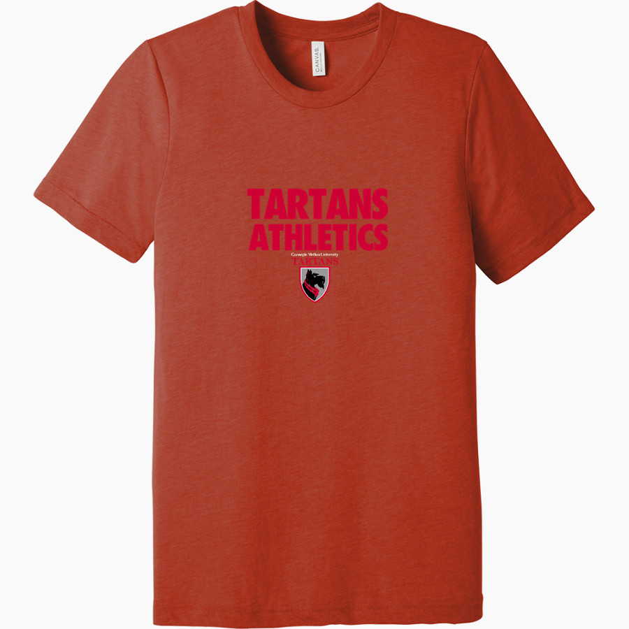CARNEGIE MELLON UNIVERSITY TARTANS <span class="pdp-name-mascot">Carnegie Mellon Tartans</span> BELLA+CANVAS Unisex Triblend Short Sleeve Tee