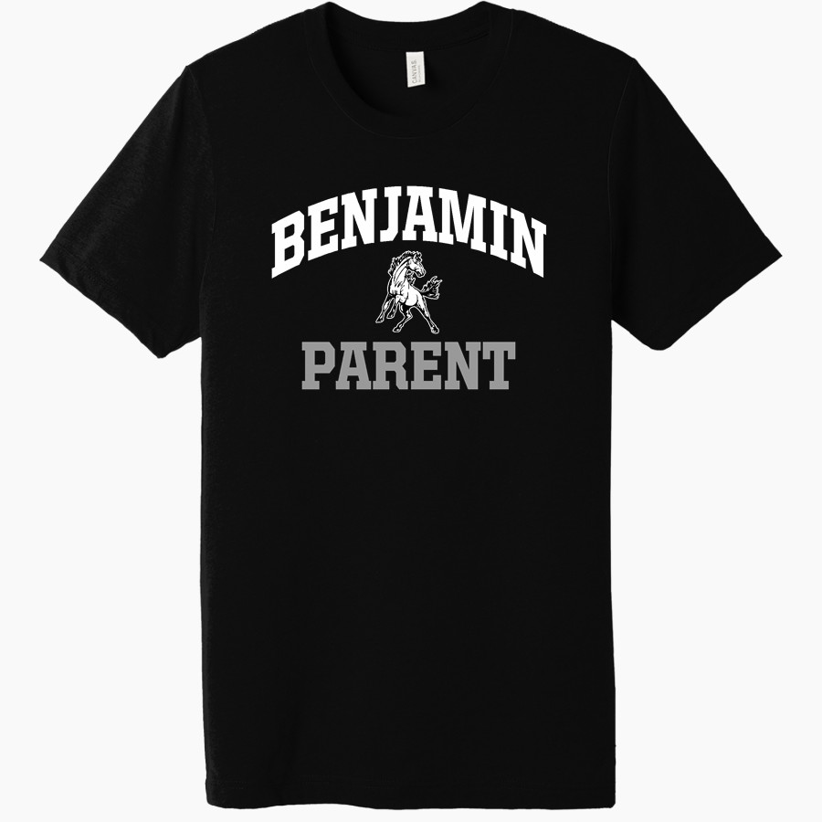 BENJAMIN HIGH SCHOOL MUSTANGS BELLA+CANVAS Unisex Triblend Short Sleeve Tee