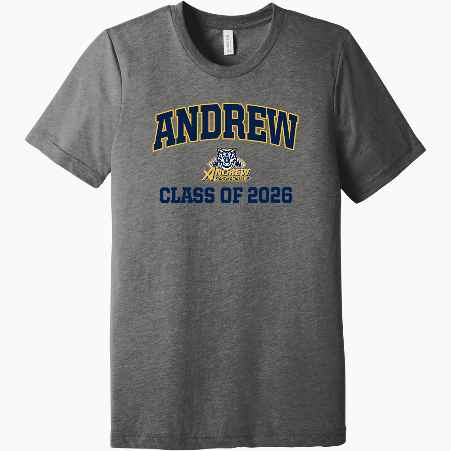 Andrew Tigers <span class="pdp-name-mascot">Andrew College Tigers</span> BELLA+CANVAS Unisex Triblend Short Sleeve Tee