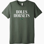 BOLES HIGH SCHOOL HORNETS BELLA+CANVAS Unisex Triblend Short Sleeve Tee Front Thumbnail