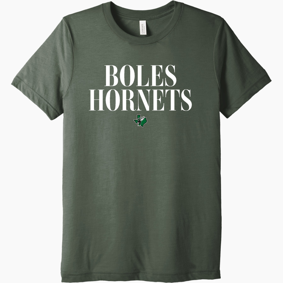 BOLES HIGH SCHOOL HORNETS BELLA+CANVAS Unisex Triblend Short Sleeve Tee