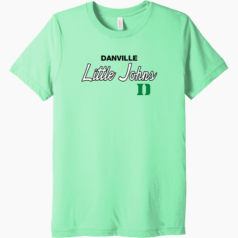 DANVILLE HIGH SCHOOL LITTLE JOHNS <span class="pdp-name-mascot">DANVILLE LITTLE JOHNS</span> BELLA+CANVAS Unisex Triblend Short Sleeve Tee