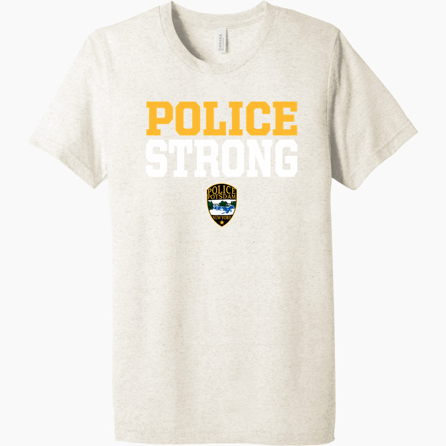 Potsdam Police Deptartment Police <span class="pdp-name-mascot">Potsdam Police Deptartment Police</span> BELLA+CANVAS Unisex Triblend Short Sleeve Tee
