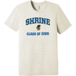 SHRINE HIGH SCHOOL KNIGHTS <span class="pdp-name-mascot">SHRINE KNIGHTS</span> BELLA+CANVAS Unisex Triblend Short Sleeve Tee Front Thumbnail