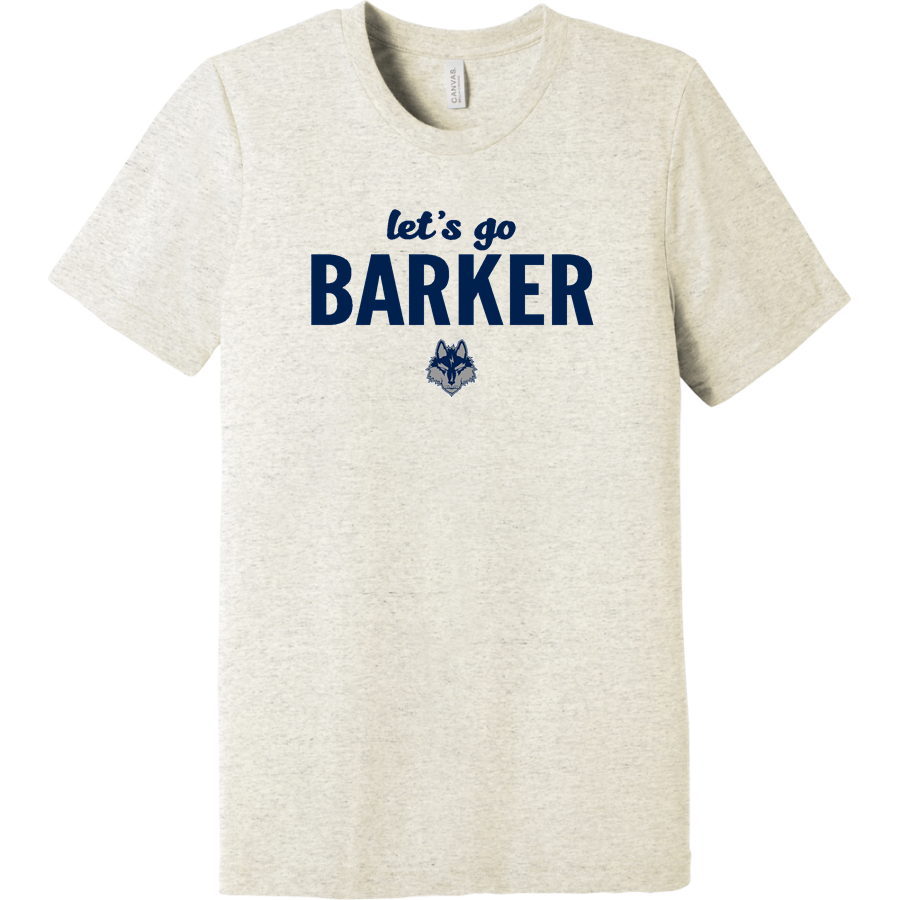 Barker Wolves <span class="pdp-name-mascot">Barker Wolves</span> BELLA+CANVAS Unisex Triblend Short Sleeve Tee