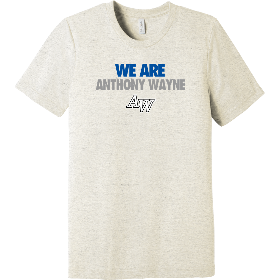ANTHONY WAYNE HIGH SCHOOL GENERALS <span class="pdp-name-mascot">ANTHONY WAYNE GENERALS</span> BELLA+CANVAS Unisex Triblend Short Sleeve Tee
