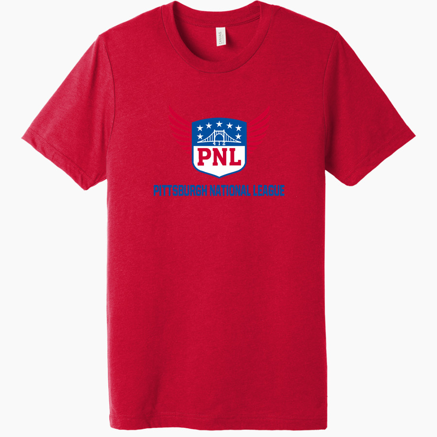 PITTSBURGH NATIONAL LEAGUE PITTSBURGH NATIONAL <span class="pdp-name-mascot">PITTSBURGH NATIONAL LEAGUE</span> BELLA+CANVAS Unisex Triblend Short Sleeve Tee